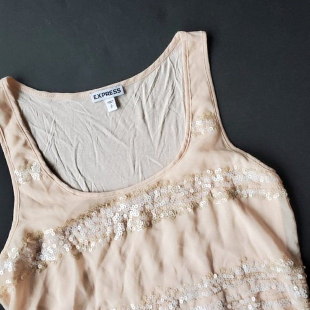 💍Express Sequined Tank TOP blouse - Picture 3 of 8